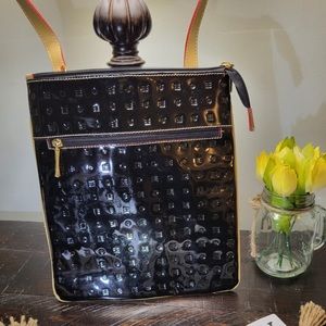 Arcadia Black Patent Leather Bag